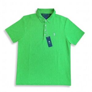 New William Murray Shirt Men's Sz L  Ghostbusters Green Slime Time Golf Polo NWT